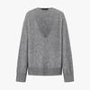 MO&Co. Women's Raccoon Wool Blend V-Neck Sweater