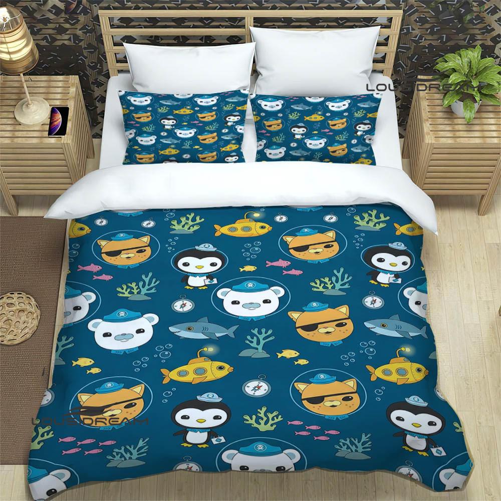 3D The-Octonauts Printed Bedding Sets Exquisite Bed Supplies Set Duvet Cover Comforter Set Bedding Set Luxury Birthday Gift