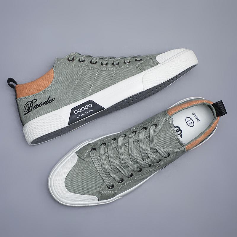 

Модная мужская парусиновая обувь Вулканизированные кроссовки на шнуровке Повседневная дышащая обувь на платформе Кроссовки Тренировочная обувь Tenis Masculino Массивные кроссовки BM-015 44 зелёный