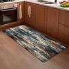 Vintage Wood Print Kitchen Rug, Non-Slip Cushioned Comfort Standing Mat, Heavy Duty Floor Carpet for Home Sink Laundry, 1PC