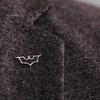 Black Metal Collar Pin 1 Pair Bat Shape Lapel Pins, Men Suit Shirt Versatile Cool Gothic Brooch, Matte Edging Business Pins for Tie Decoration