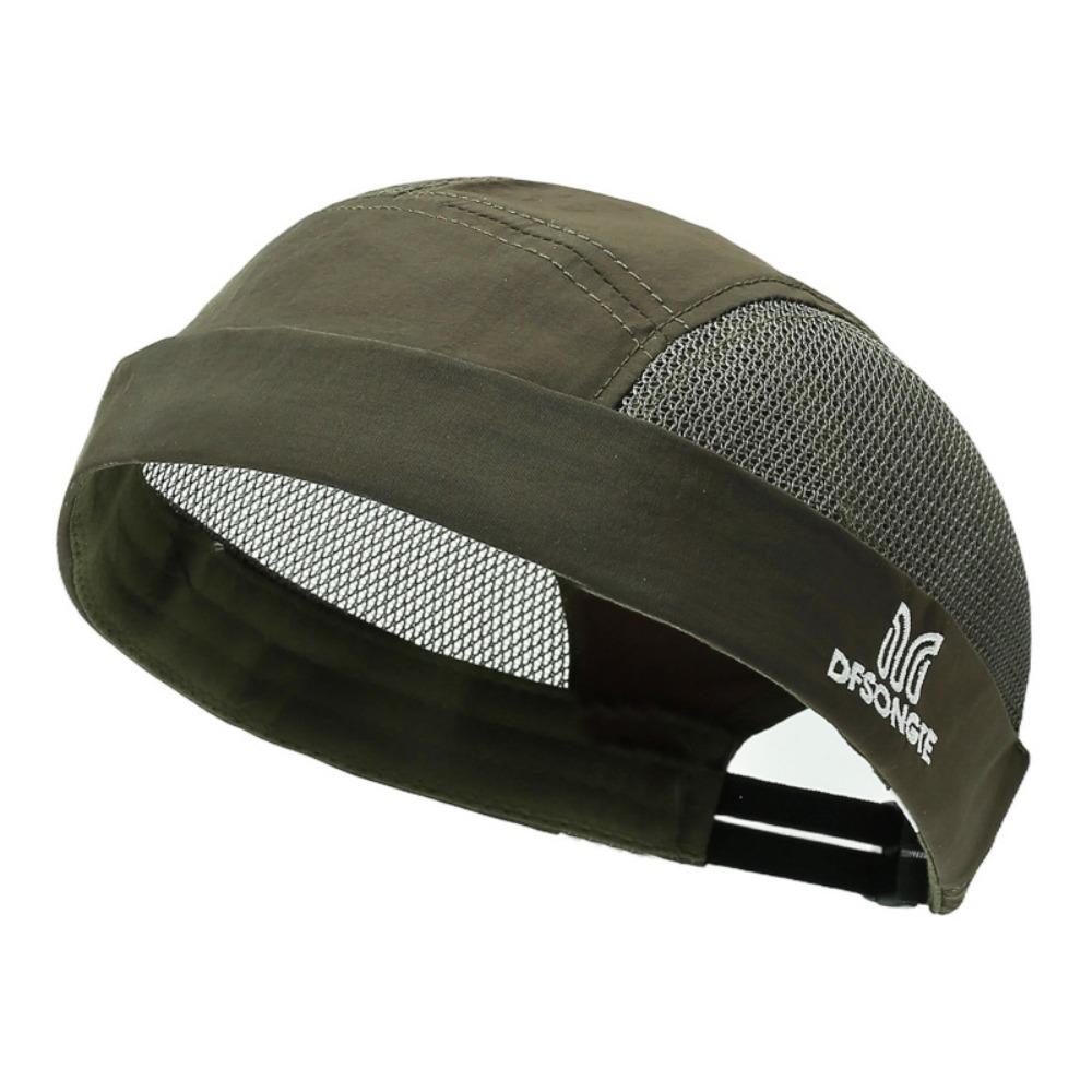 

Fashion Vintage Hip Hop Hat Cotton Street Style Skull Hat Solid Color Breathable Landlord Hat For Men Women темно-зеленого