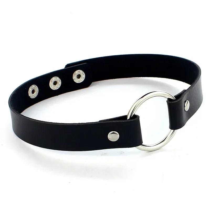 

Vintage Harajuku PU Leather Chain Pendant Necklace for Women Men Punk Gothic Black Heart Rivet Collar Choker Statement Jewelry