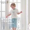 David Bella Boys' Home Clothes Set Summer Girls' Antibacterial and Mite Proof Modal Baby Pajamas