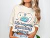 Life Happens Gaming Helps T-Shirt, Stardew Valley Shirt, Cozy Gaming T-Shirt, Gamer Gift Idea, Gamer Girl Gift, Gen Z Millennial, Comfort