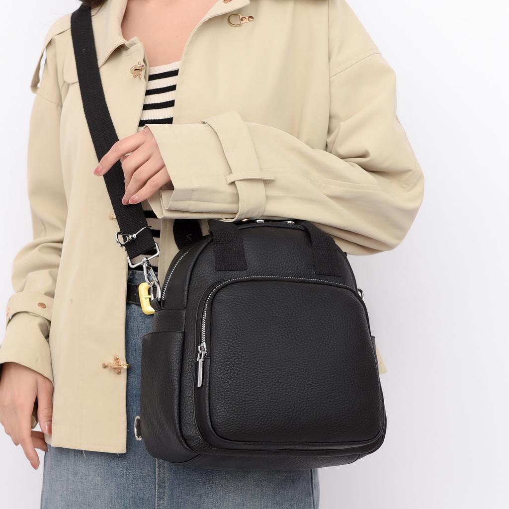 Fashion Solid Women's Crossbody Bag High Quality Shoulder Bag Large Capacity Backpacks Waterproof PU Leather Women's Handbags