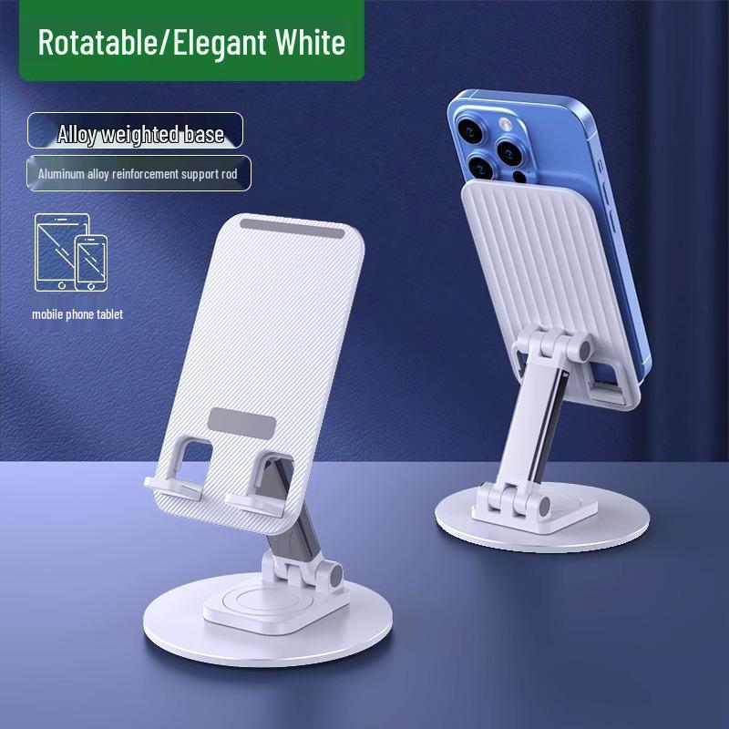 Foldable & Rotatable Metal Phone and Tablet Stand with Custom Logo