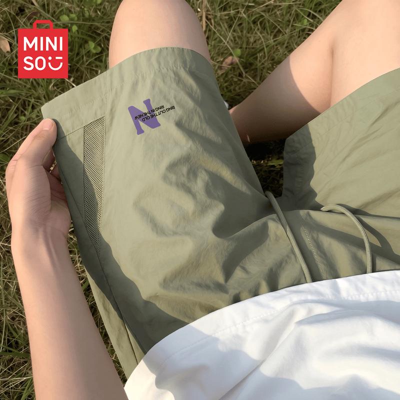 MINISO Men s Quick-Dry Mesh Casual Shorts M