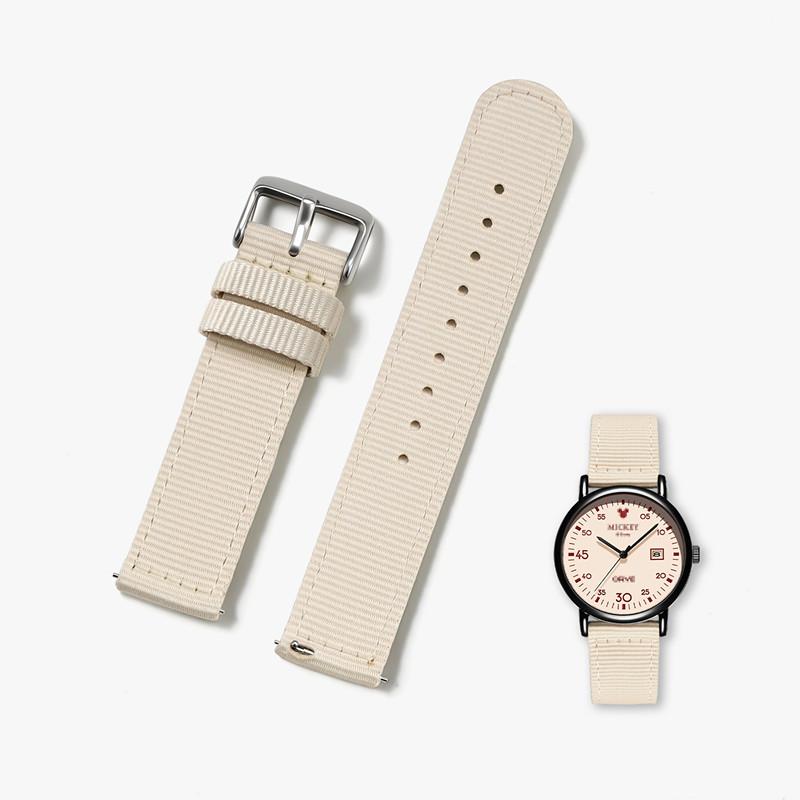 20mm Waterproof Sailcloth Watch Strap Two-Sided Nylon Watchband Quick Release Band Sport Belt