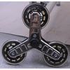 2Pcs Trolley Casters Foldable Shopping Cart Wheel  Stair Climbing Triangular Wheel Sliding Rollers Replacement Casters