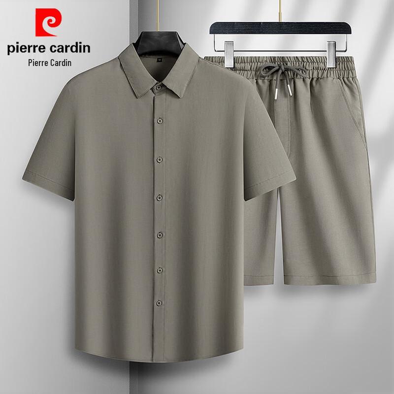 Pierre Cardin Men s Ice Silk Breathable Short Sleeve Shirt M