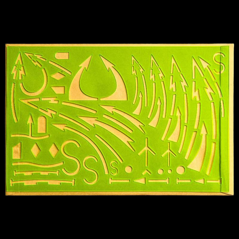 Double-Line Arrow Scale Ruler