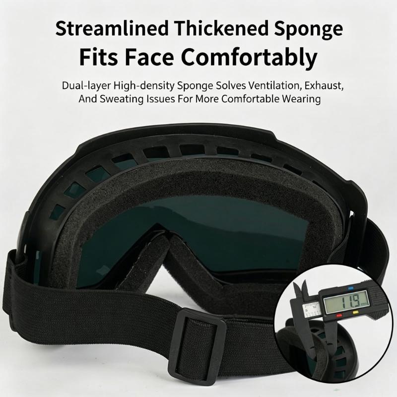 Breathable Full Face Protective Goggles For Welding And Outdoor Activity Featuring Impact Resistant Design And Comfortable Padding