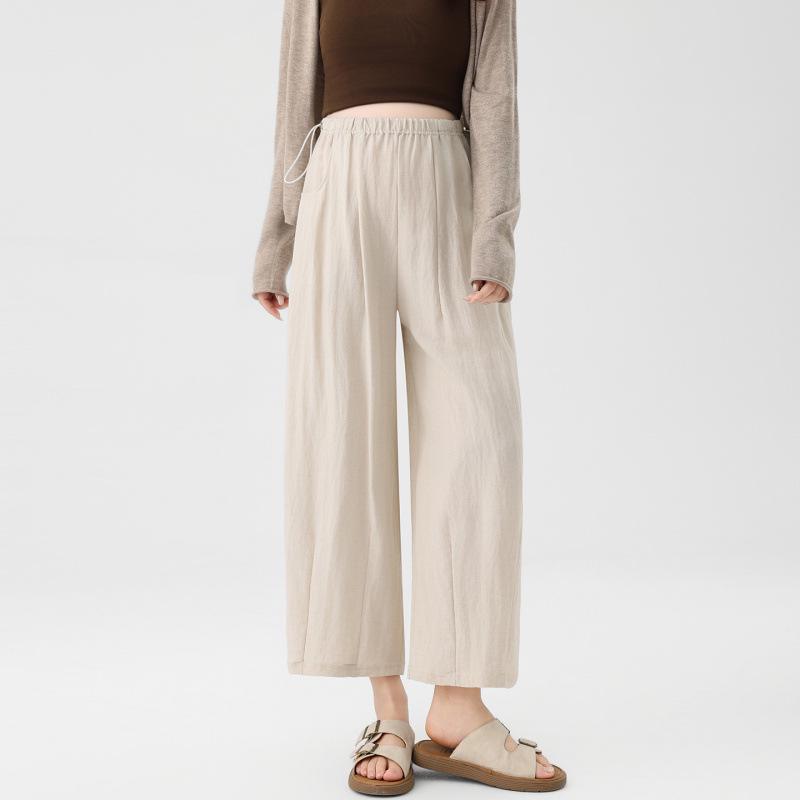 

2026 New Spring/Summer Maternity Wide-Leg Pants: Lightweight, Comfortable Fit for Petite Sizes, Belly-Friendly Design 2XL