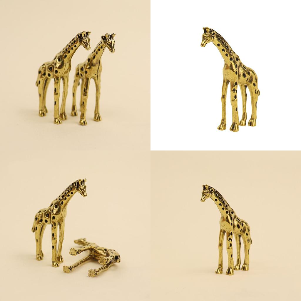 Copper Giraffe Figurine Decorative Accessory For Home Office Or Gift Giving