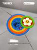No Need To Tie Your Hair! Rainbow Floor Drain Cover, Silicone Anti-Odor Device for Bathroom, Anti-Clogging and Anti-Odor Filter for Kitchen