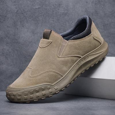 New Men's Comfortable Breathable Lightweight Sneakers Fashion Casual Soft Running Shoes Retro Non Slip Simple Flat Shoes
