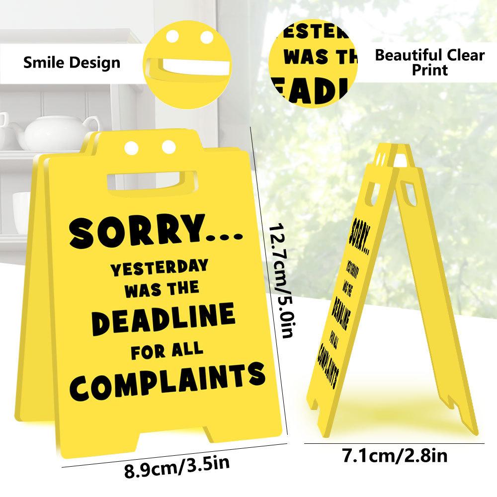 3D Office Prank Ornament - Acrylic Desktop Stand for Colleague Practical Jokes Humorous Workplace Gifts and Funny Desk Decor