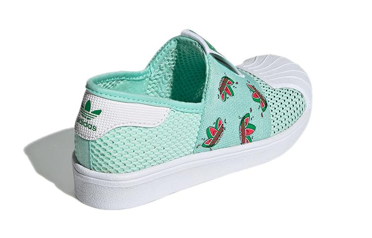 Adidas Originals SUPERSTAR 360 Smr 360 C Breathable Low top Skateboard Shoes Green White Children Aged 3 7 Years Old FY9835