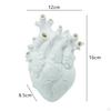 Anatomical Heart Vase Creative Abstract Art for Cafe Restaurant Desktop Black