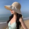 Summer New Hat Women's Summer Travel Sun Protection Sun Hat Casual Versatile Face Protection Sun Hat Ice Silk Shawl Hat