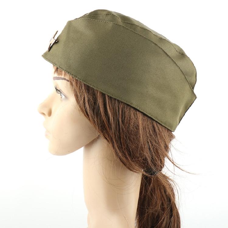 Russian Designs Boat Shape Hat Five Pointed Star Garrison Hat for Fashion Forward Individuals and Cultural Event