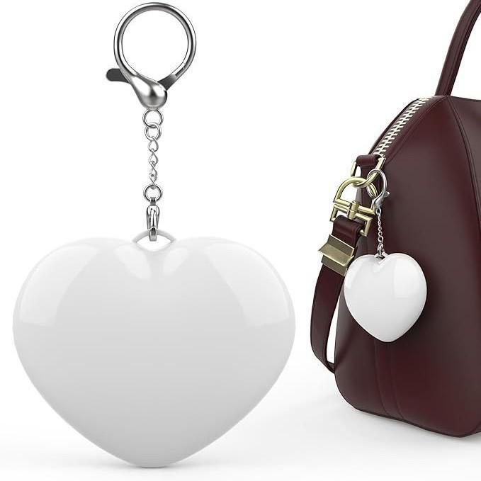 Pink Shell USB Rechargeable Heart-Shaped LED Backpack Light