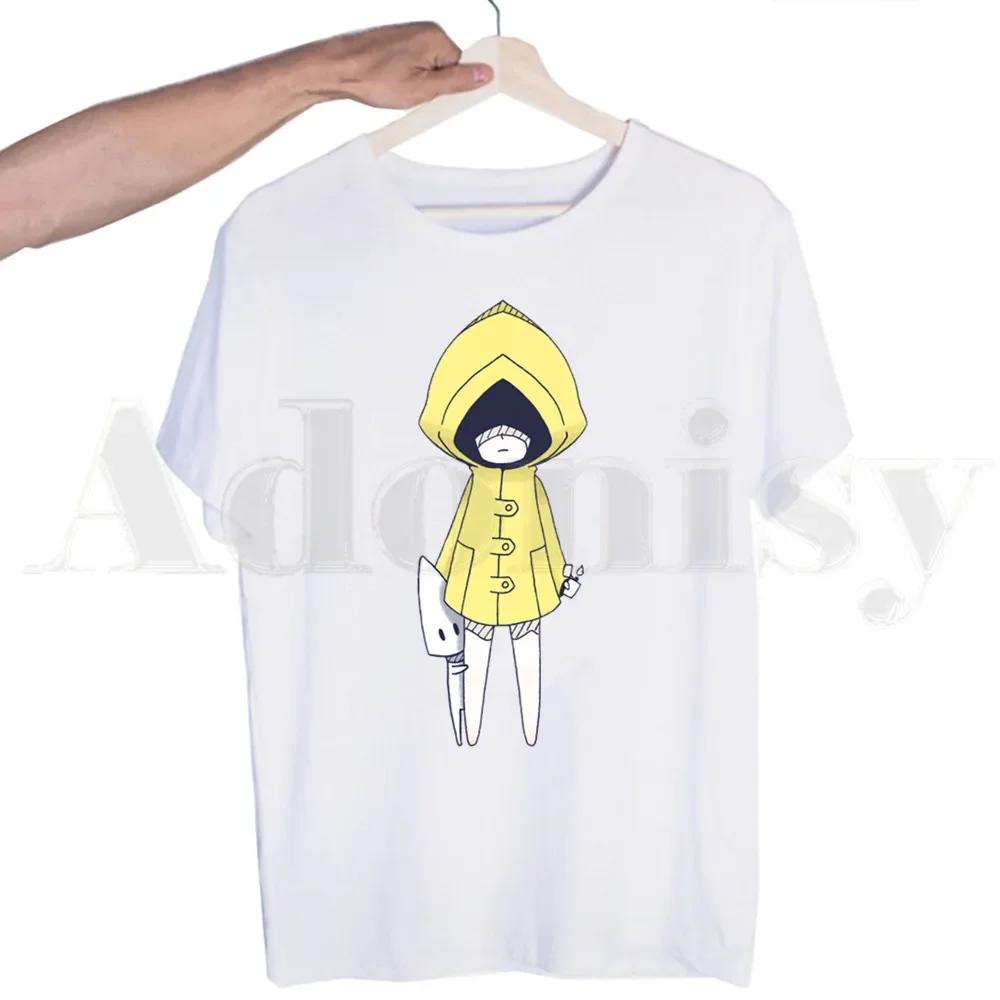 

Маленькие кошмары Шесть Пасть Дизайн Кошмар Футболки Мужская Мода Летние Футболки Футболка Топ Футболки Уличная одежда Харадзюку Смешные 2XL