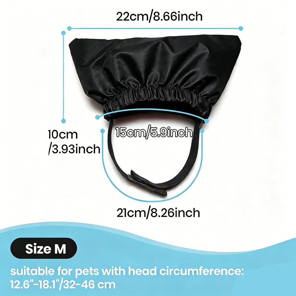 Dog Shower Caps Waterproof Reusable Adjustable Straps Cat Bathing Hat for Kittens Puppies Home Salon Grooming Swimming Pool Pet