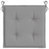 vidaXL Gartenstuhl-Kissen 4 Stk. Grau 50x50x3 cm Oxford-Gewebe