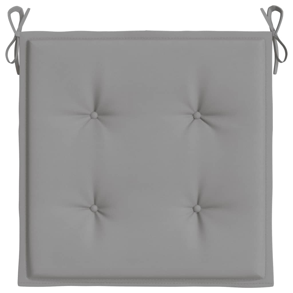 vidaXL Gartenstuhl-Kissen 4 Stk. Grau 50x50x3 cm Oxford-Gewebe