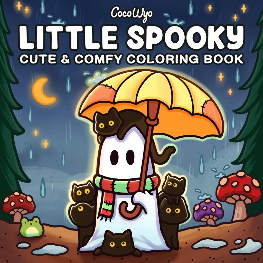 Spooky Cutie: Teen Coloring Book