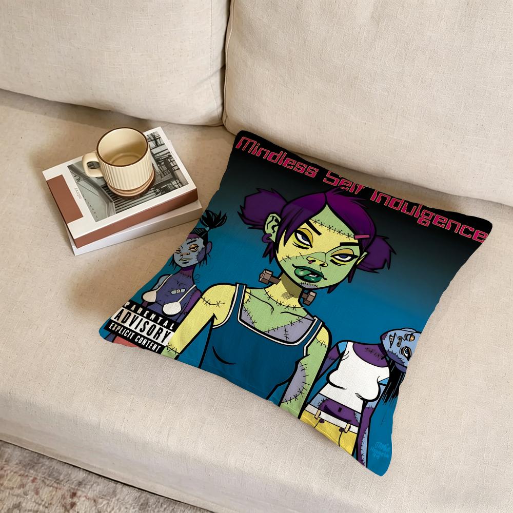 M-Mindless Self Indulgences Band Cushion Cover Fabric Soft Furnishing,Pillowcase, Cushion Cover, Sofa Pillow, Home Decoration