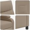 Recliner Chair Cappuccino Faux Leather