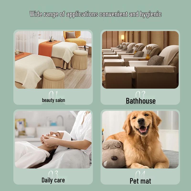 Thickened Non-Woven Disposable Bed Sheets - Breathable, Waterproof & Oil-Proof for Beauty Salons & Massage Tables