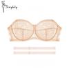 Reggiseno senza spalline ultrasottile da donna sexy con ferretto push-up