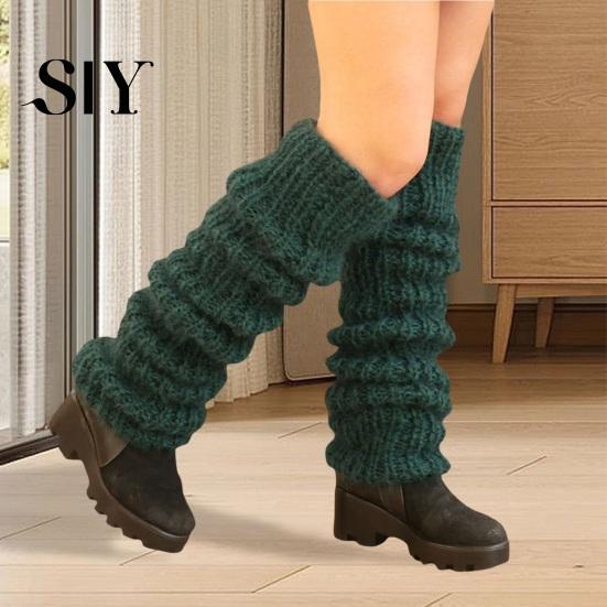 Soft And Cozy Women Socks 1 Pair Winter Calf Thick Knitted Solid Color Anti-slip Warm Pile Comfortable For Leg Warmers JK Boots Stocking Lolita