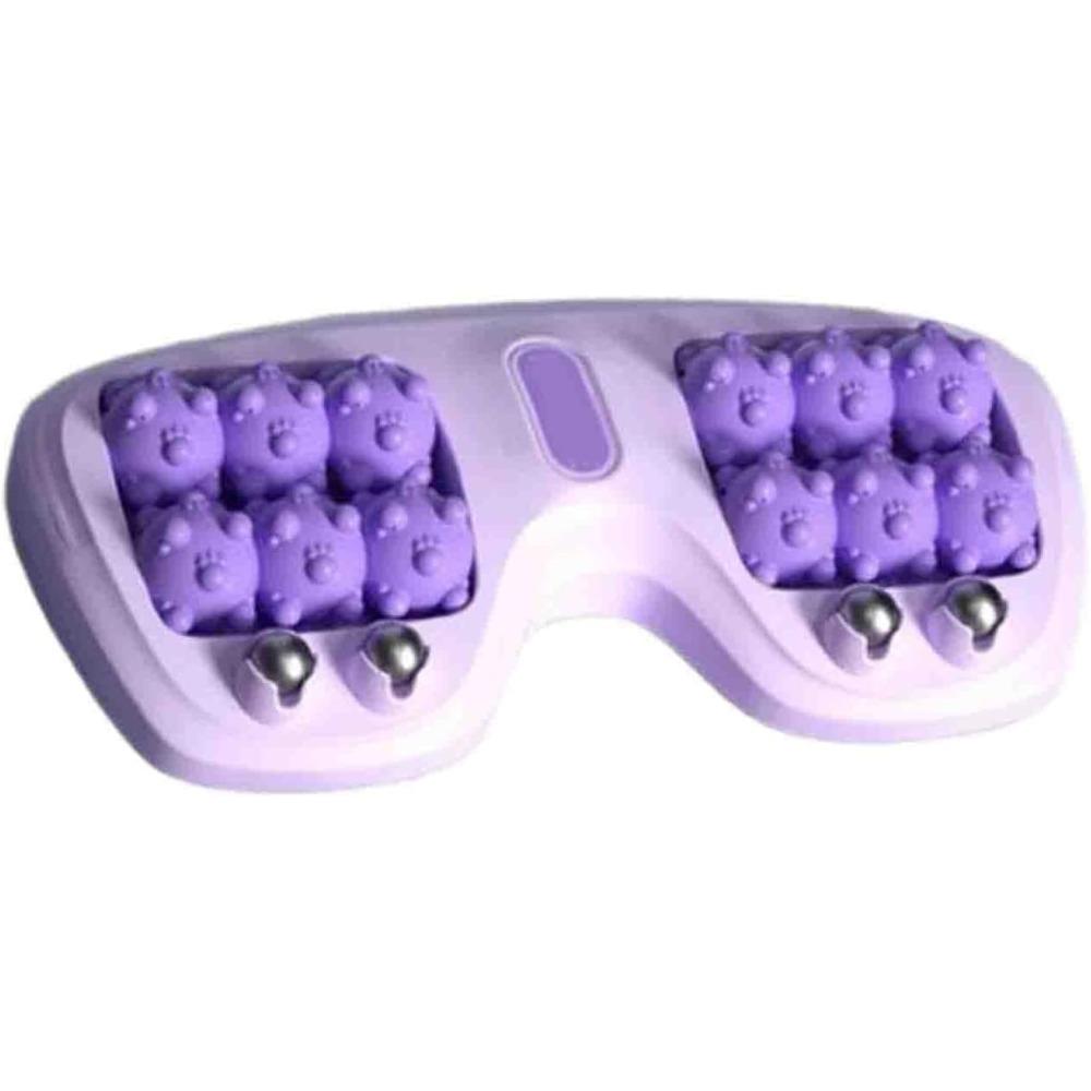 

Portable Dual Foot Massage Roller, Foot Roller Massager, Deep Tissue Muscle Massage, Stress Relief for Home and Office Use фиолетовый