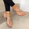 New Summer Sandals for Women Fashion Pointed Toe Flats Women's Casual Sandals Ladies Flip Flops Roman Low Heel Woman Sandalias