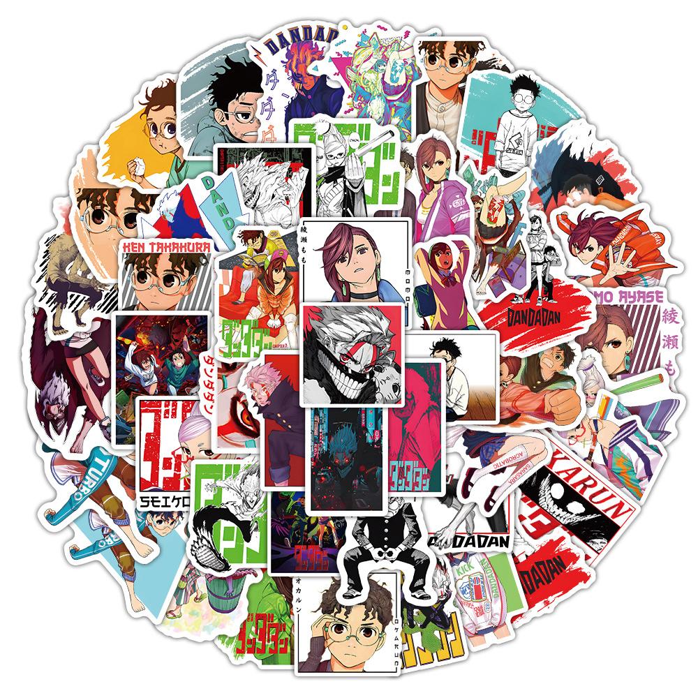 10/30/50pcs Anime Dandadan Graffiti Stickers Cartoon Momo Ayase Decal DIY Guitar Luggage Laptop Classic Manga Sticker