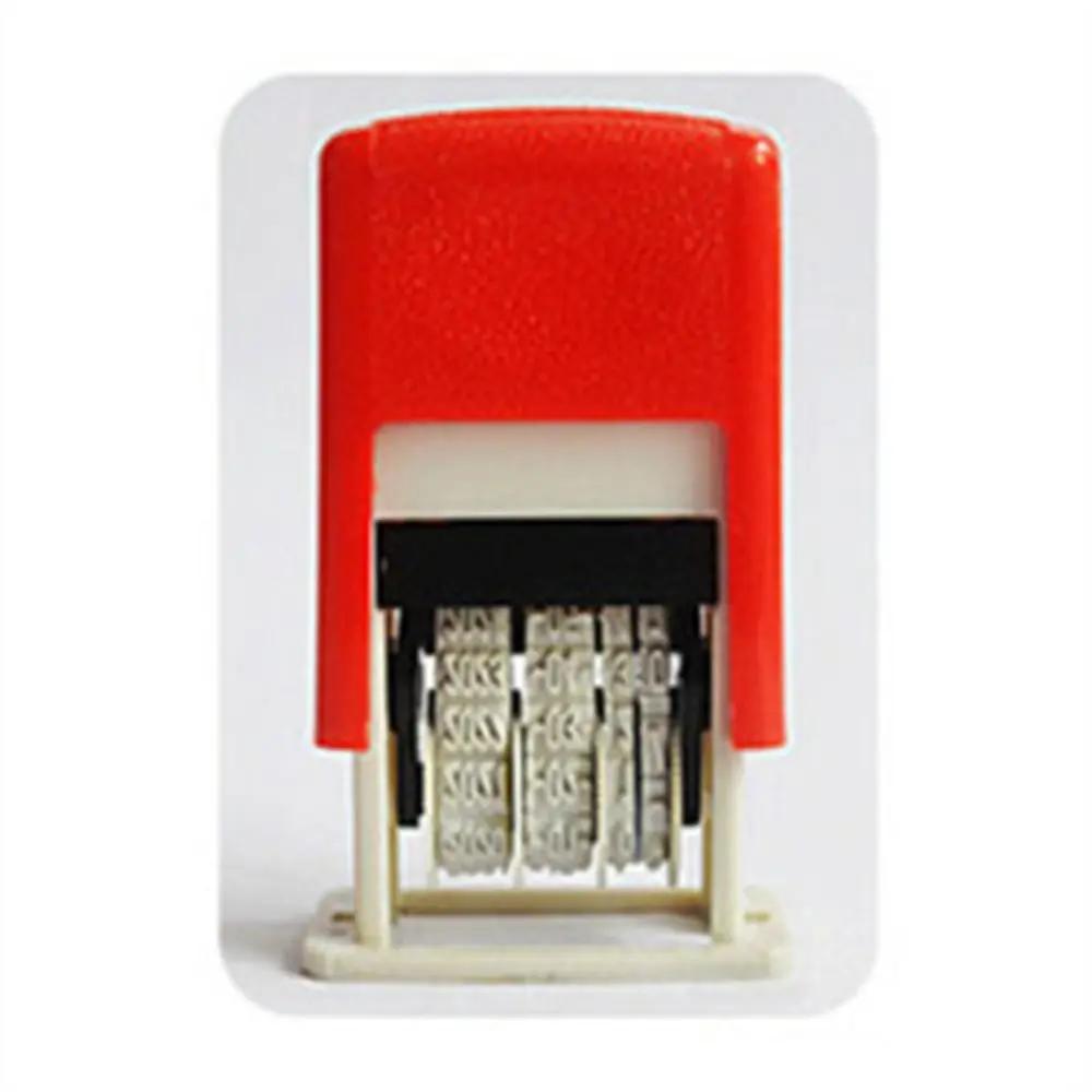 

Back to Ink Self-Inking DIY Self-Inking Stamps Automatic Ink Return Date Stamps Date Wheel Stamp Handle Account Stamp червоний