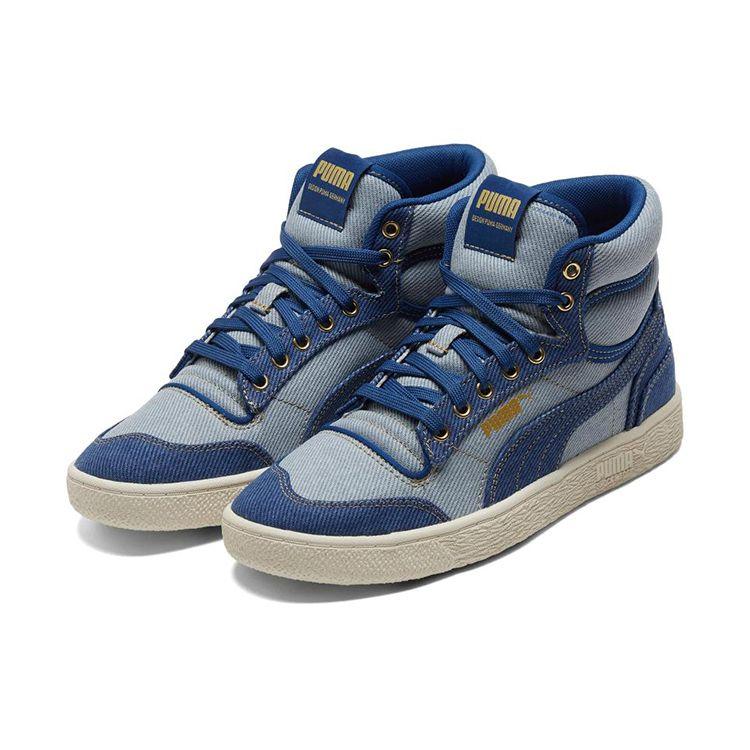 Puma Ralph Sampson Mid Dark Denim Unisex Sneaker Blau Limoges Whisper-Weiß 387588-01