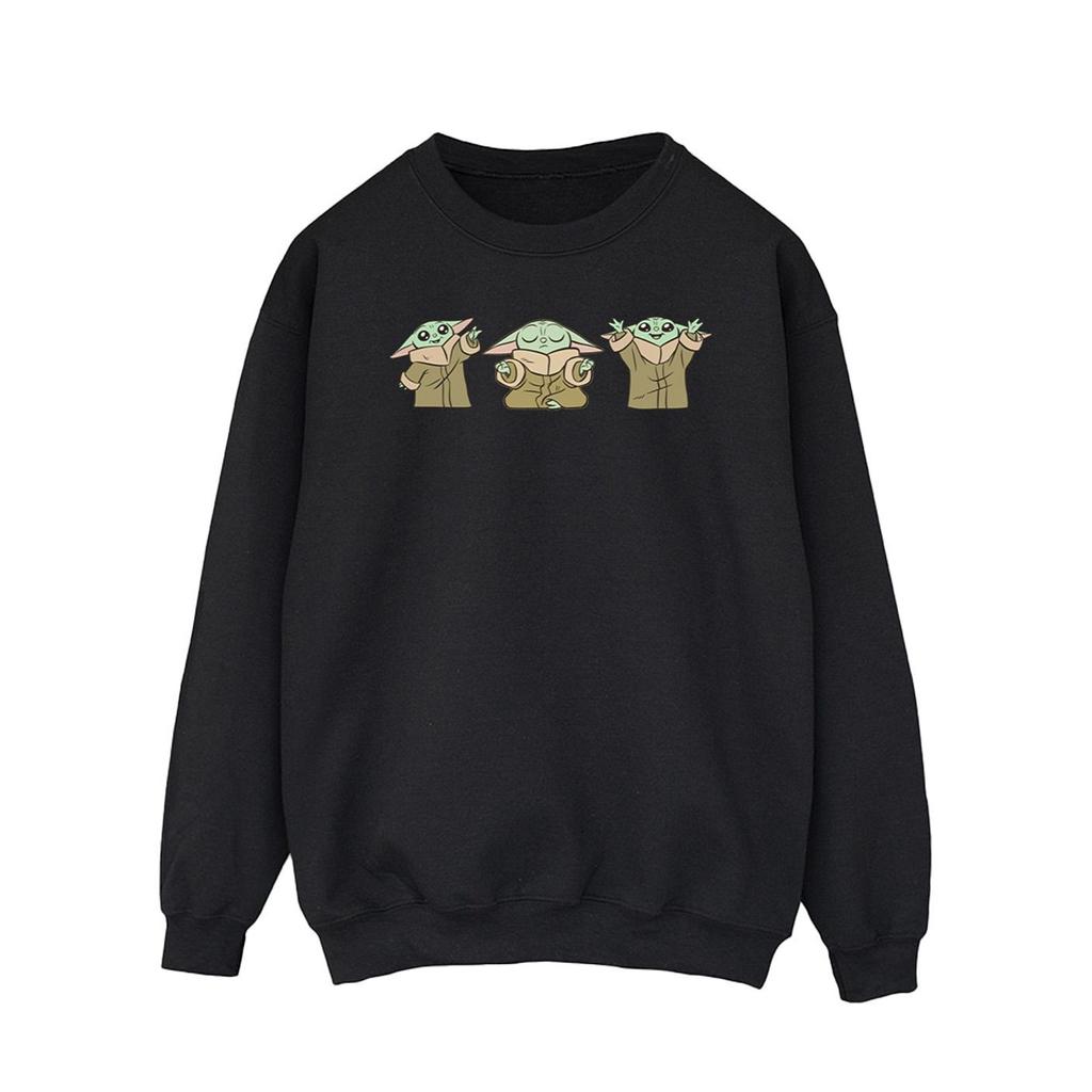 STAR WARS Mens The Mandalorian Grogu Poses Sweatshirt