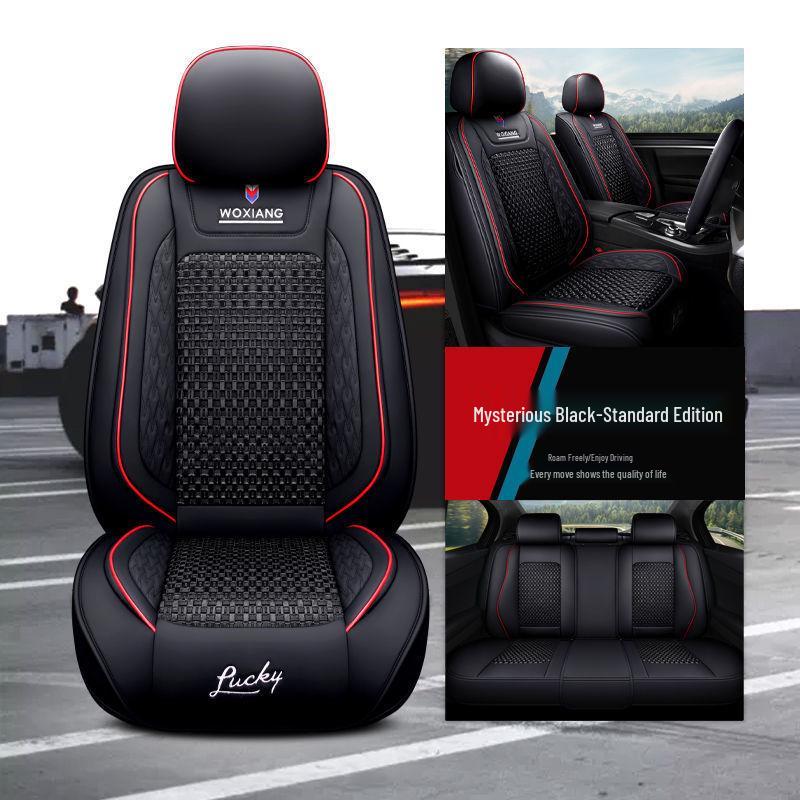 Universeller 5-Sitzer Vollumfassender Autositzbezug - Ganzjahres-Cartoon-Design