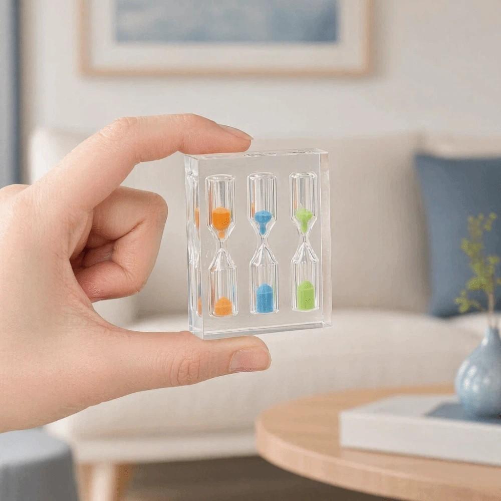 Colorful Acrylic Hourglass Timer Portable Sand Timer Clock 1/2/3/4/5 Minutes Hourglass  School Use