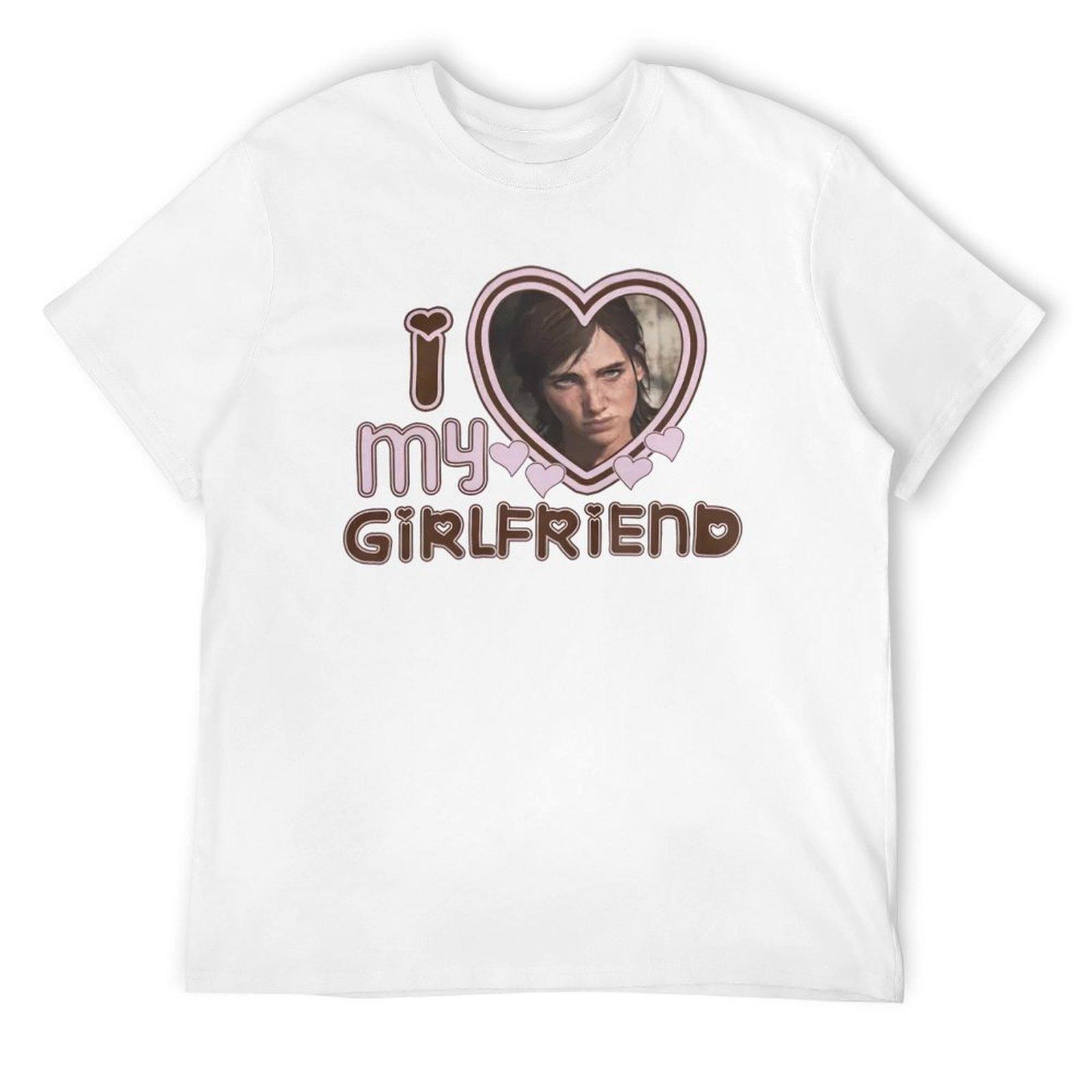 

Ellie Williams I Love Girlfriends T-Shirt graphic t shirt vintage quick-drying summer tops basketball graphic tees mens t shirt S