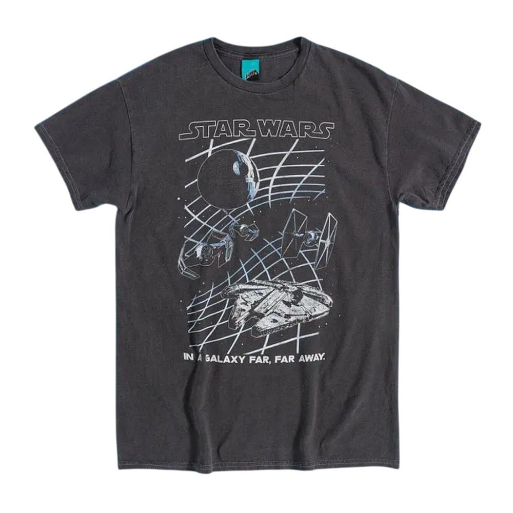 STAR WARS Unisex Adult Galaxy Grid Vintage Wash T-Shirt