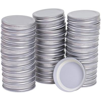 10 Stück/Set, Blech, einteiliger Deckel, Einmachglasdeckel, 70 mm, Etikettieröffnung, Dicht schließender Vorratsglasdeckel, Küchenutensilien, Kleine Haushaltswerkzeuge