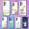 Süßes kleines Kaninchen Luxus Schwarze Handyhülle für Samsung Galaxy S23 S24 S25 Ultra S22 Plus S21