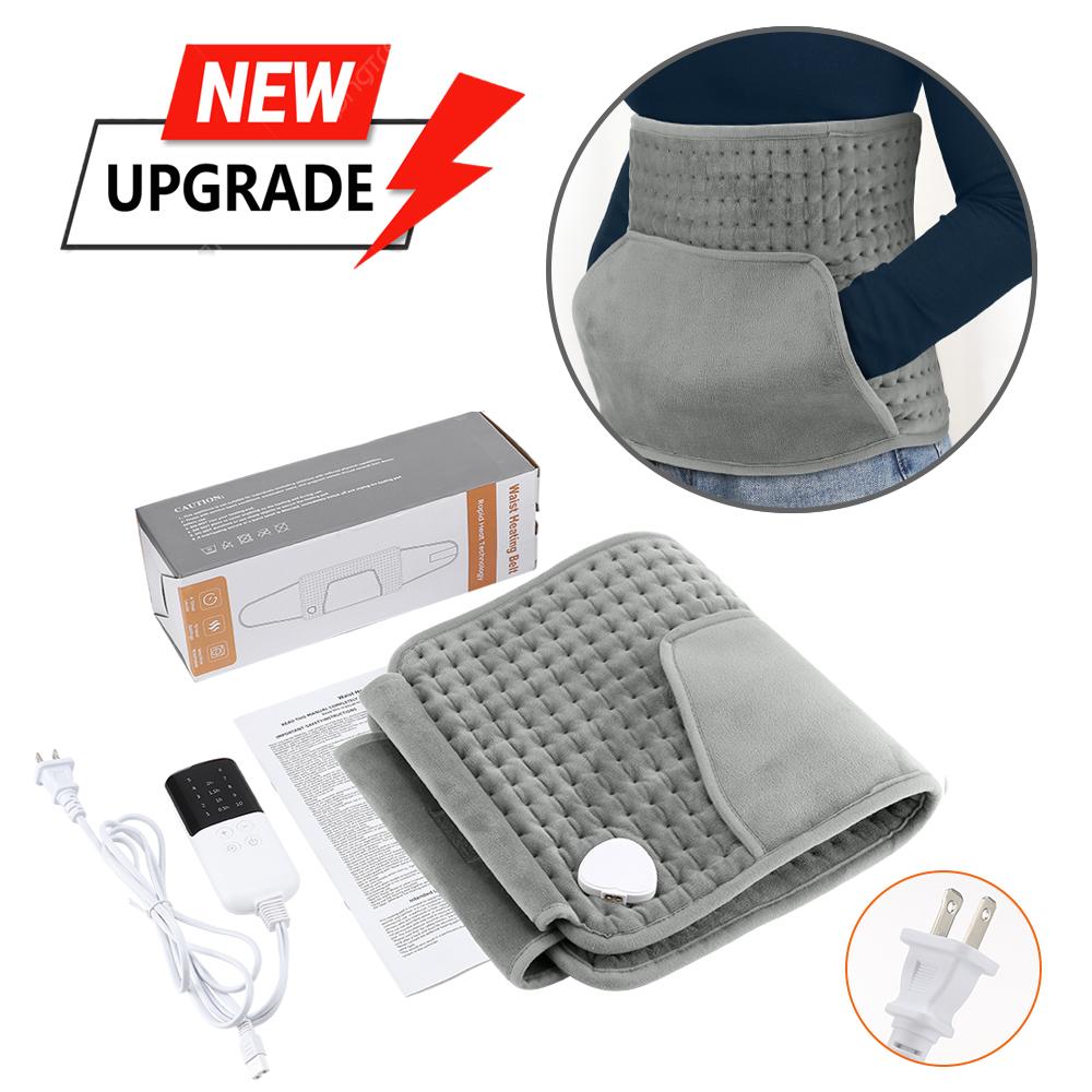 Multifunctional Thermal Electric Heating Pad For 10 Gears Adjustable Home Waist Lumbar Back Pad Belt Protector Brace Band Support Waist Warmth Tool